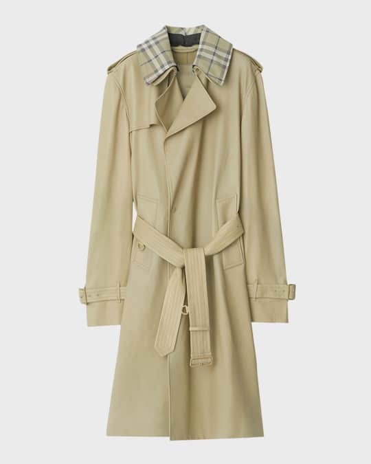 Burberry leather trench hotsell