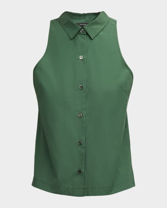 Button-Down Techno Poplin Vest