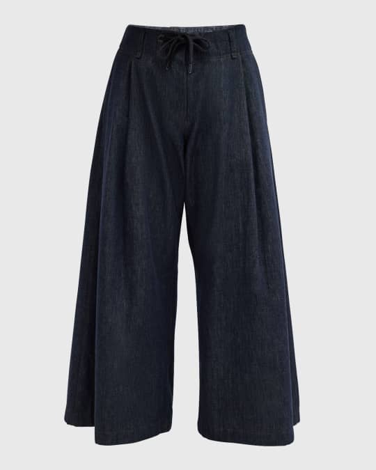 デニム・ジーパン BRUNELLO CUCINELLI Crop denim trousers with turn-ups Mid denim Cropped high-rise straight-leg jeans | BRUNELLO