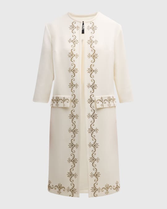 Libertine Eisenhower Embellished Open Duster Coat Neiman Marcus