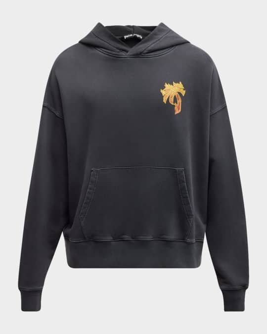 【国内発】 Palm Angels / Burning Palm Tree Logo Hoodie Burning Palm Hoodie in black - Palm Angels® Official