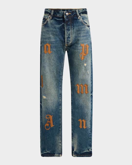 Men's Logo Patch Jeans