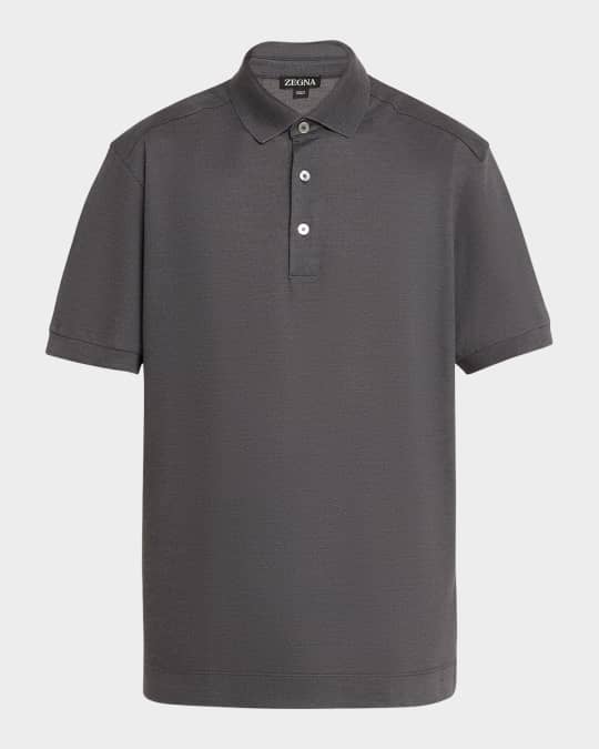 Men's Cotton-Silk Polo Shirt