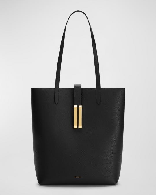 DeMellier Vancouver North-South Leather Tote Bag | Neiman Marcus