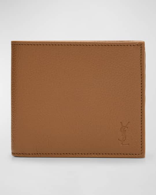 Saint Laurent Men s YSL Bifold Wallet in Leather Neiman Marcus