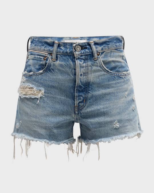 Ridgemere Distressed Denim Shorts