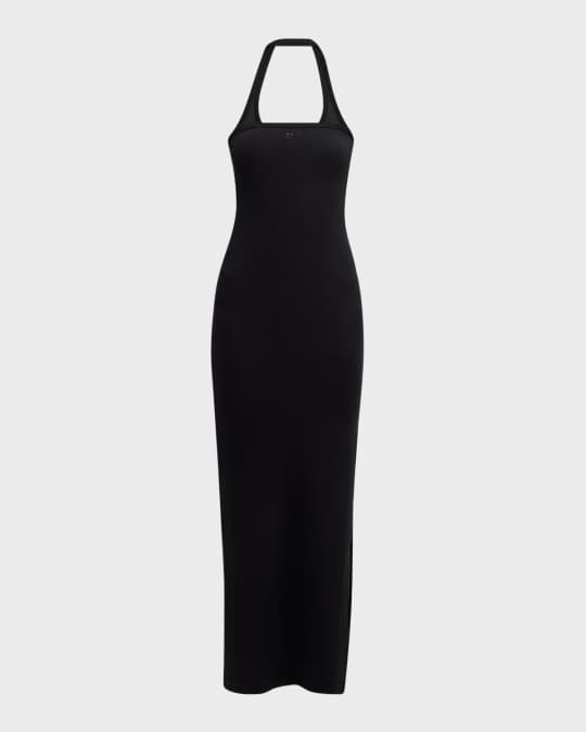 blue dress for baby girl BETSEY JOHNSON 90s Black Mesh Beaded Halter Dress • Small