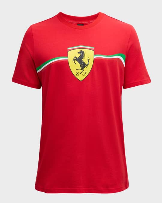 x Ferrari Men s Race Shield Heritage T Shirt