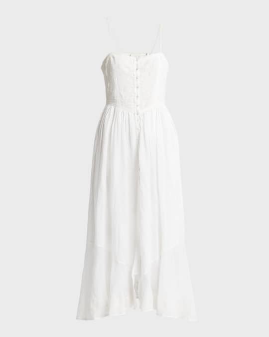 Isabel Marant Erika Embroidered Sleeveless Maxi Dress | Neiman Marcus