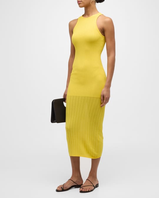 sofia richie knit dress Solid and Striped x Sofia Richie Grainge The Varena Racerback Midi Dress