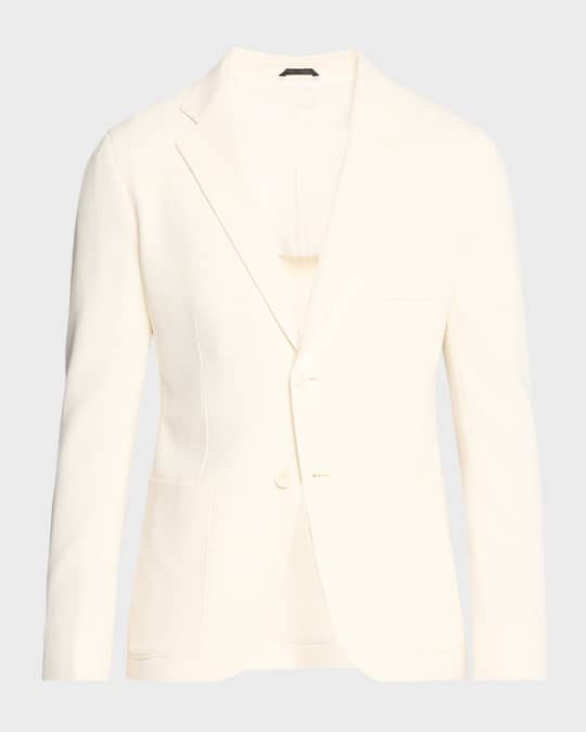 Giorgio Armani クラシコ ジャケット Giorgio Armani Men's Seersucker Suit Separate Jacket | Neiman Marcus