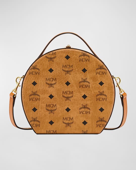 MCM Mini Visetos Monogram Hat Box Crossbody Bag Neiman Marcus