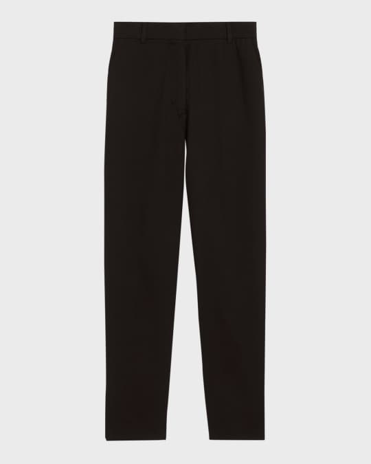 【送料&関税込】Max Mara Straight Leg Cropped Pants S Max Mara Cropped straight-leg Trousers | Neutrals | FARFETCH