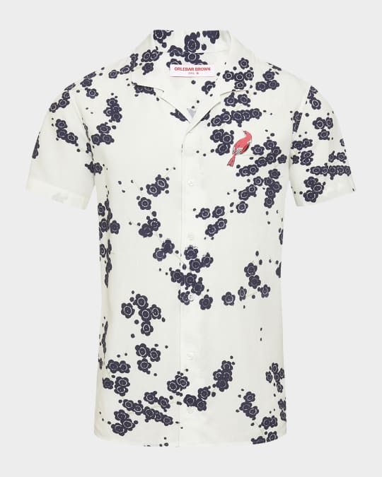 Men's Hibbert Plum Blossom Camp Shirt