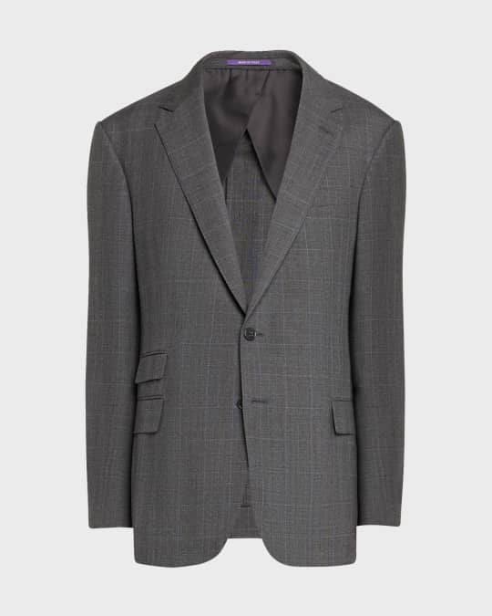 Ralph Lauren Purple Label Men's Kent Hand-Tailored Glen Plaid Suit