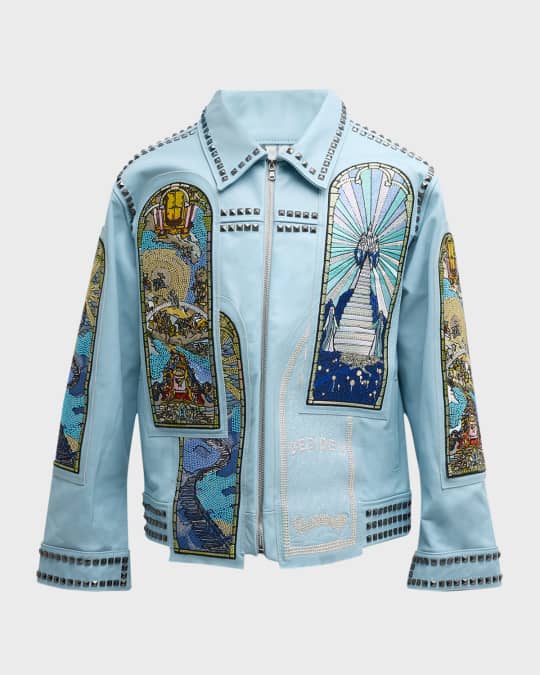 WHO DECIDES WAR デニムジャケット Who Decides War Patched Arch Denim Jacket | Saks Fifth Avenue