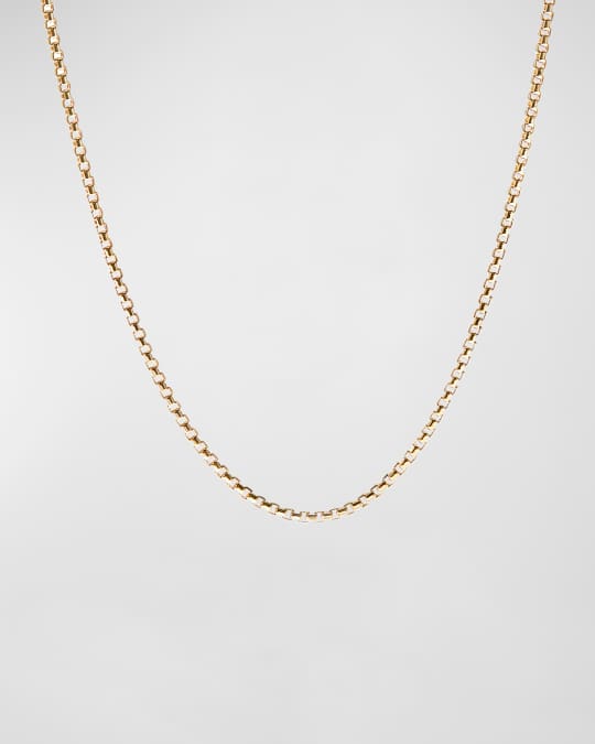 David yurman 18k yellow gold box chain necklace sale