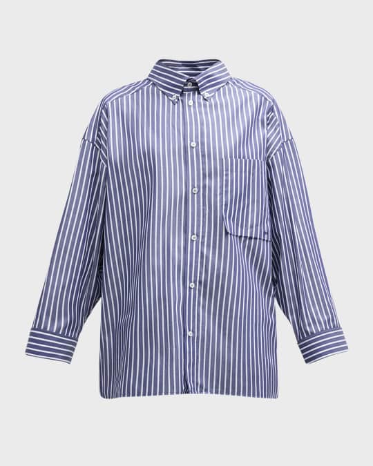 Long Stripe Oversized Shirt
