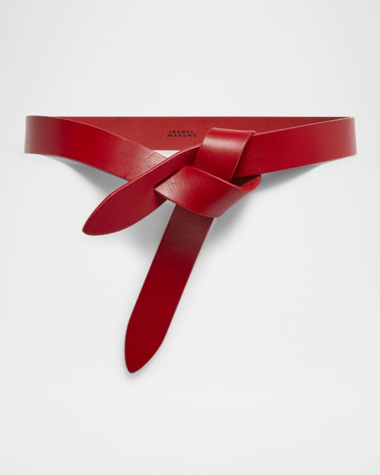 Lecce Leather Pull-Through Belt 