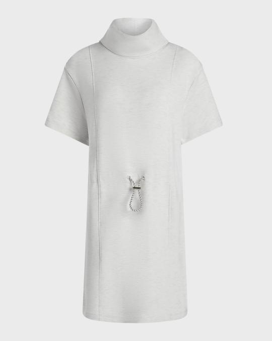 white turtleneck mini dress Carmen Mock Neck Ruched Bodycon Mini Dress  Shop American Threads Women's Trendy Online Boutique Black / L
