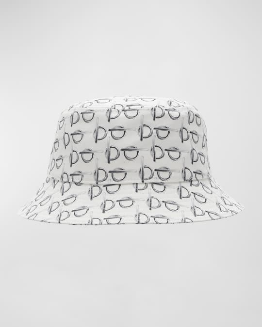 BURBERRY Embroidered Bouclテδゥ Hat Burberry Men's Check EKD Bucket Hat | Neiman Marcus
