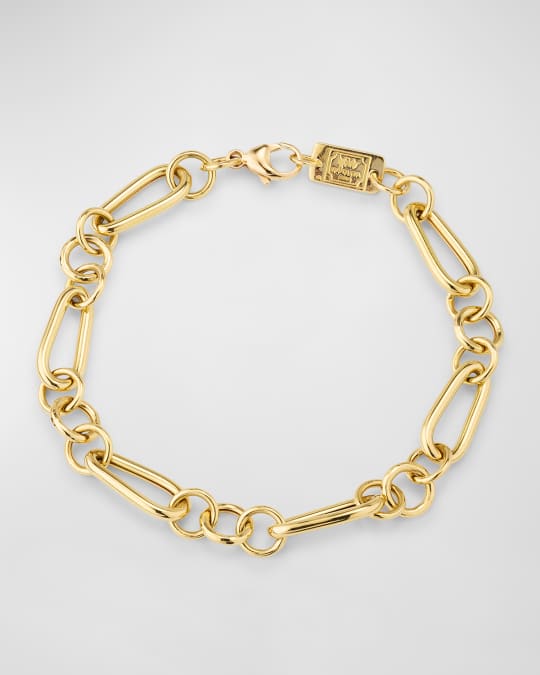 18K Classico Mixed-Shape Tubing Link Bracelet