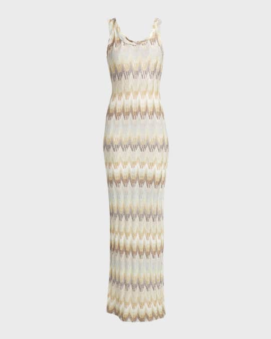 slim fit dress slacks Missoni Silk Teal and Orange Gold Stripe Knit Long Sleeve Mini Dress S