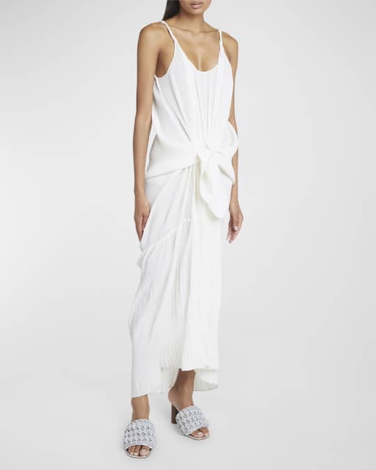 JW Anderson Knot-Front Sleeveless Maxi Dress | Neiman Marcus