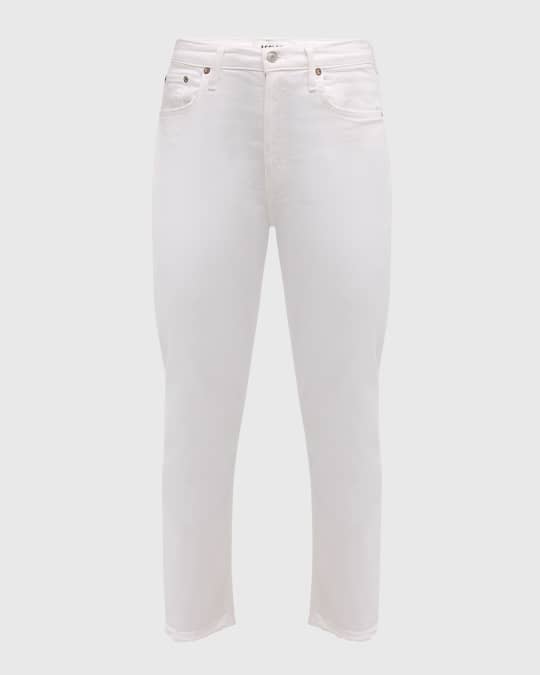 Riley High-Rise Straight Cropped Denim Jeans