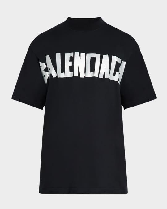 バレンシアガ BALENCIAGA Tシャツ ティーシャツ アパレル シンプル ロゴ おしゃれ 612966 DIRTY WHITE BLACK TOVO9 9081 メンズ BALENCIAGA バレンシアガ Tシャツ ティーシャツ アパレル