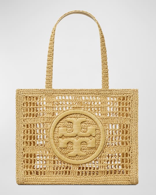 Ella Small Crochet Straw Tote Bag