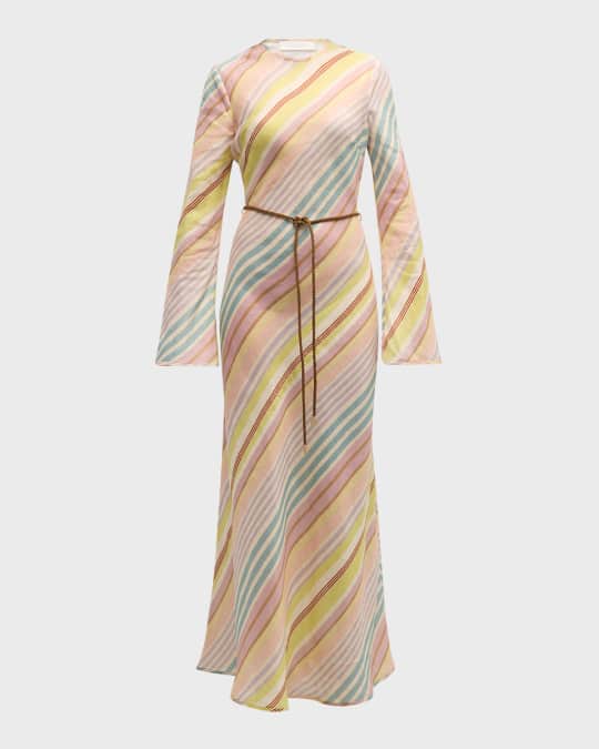 【Zimmermann】LIGHTBURST BIAS LONG DRESS バイアス ロング Zimmermann Halliday Bias Long Dress | Neiman Marcus