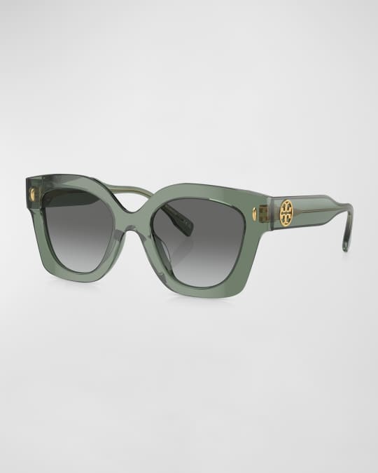 Tory Burch Pushed Miller Acetate Cat-Eye Sunglasses Neiman Marcus