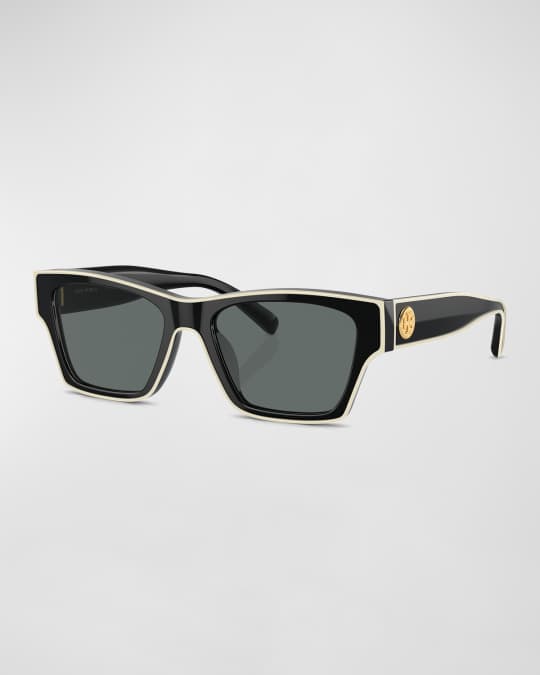 Outlined Rectangle Sunglasses 