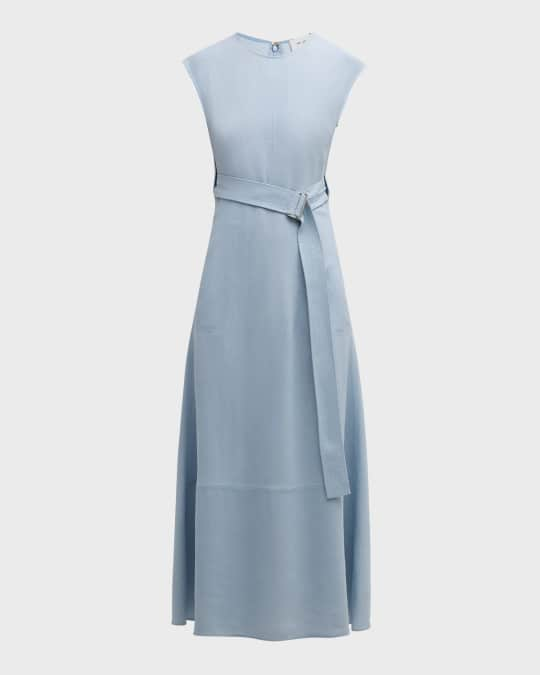 St. John belted crepe jumpsuit - Blue