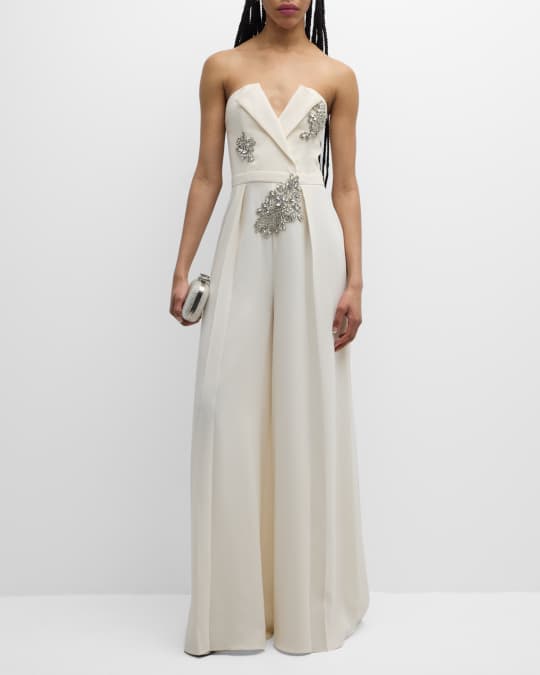 Neiman marcus white jumpsuit online