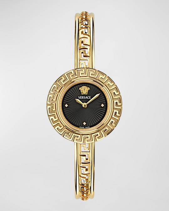 Versace 28mm La Greca Bangle Bracelet Watch with Diamonds  display picture 2