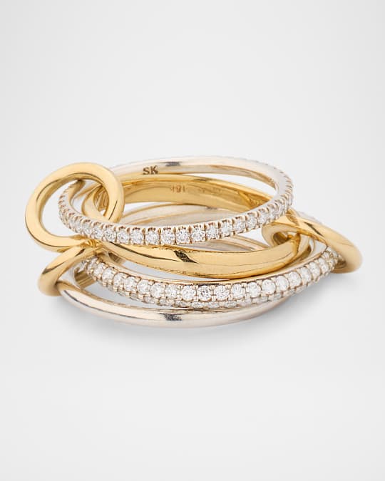 Vega Blanc Petite 4-Band Ring with Diamonds