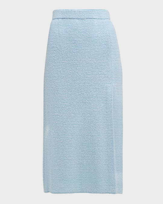 Tweed Knitted Midi Skirt main image 0