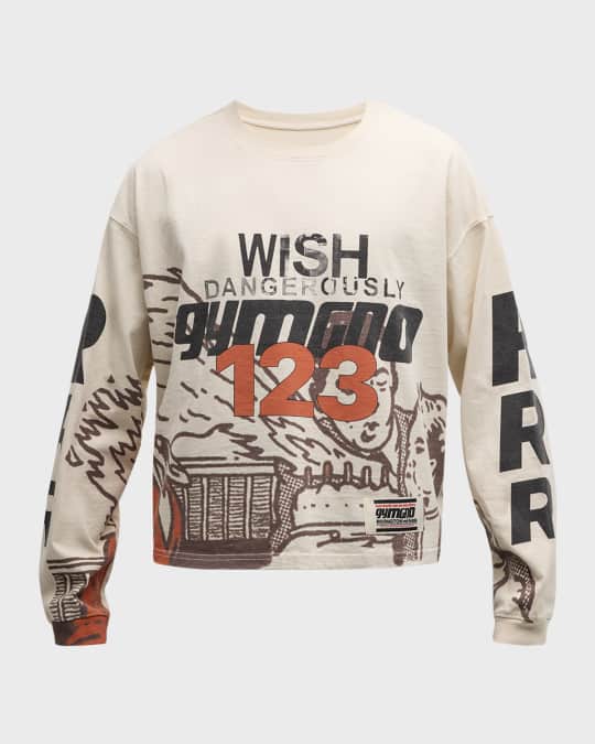 RIVINGTON roi Rebis Men's Wish Dangerously Logo Long-Sleeve
