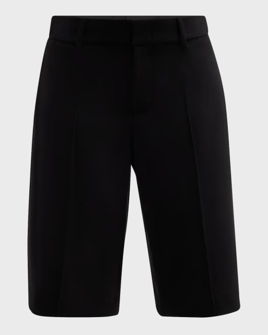 Vince Low-Rise Relaxed Pintuck Shorts | Neiman Marcus