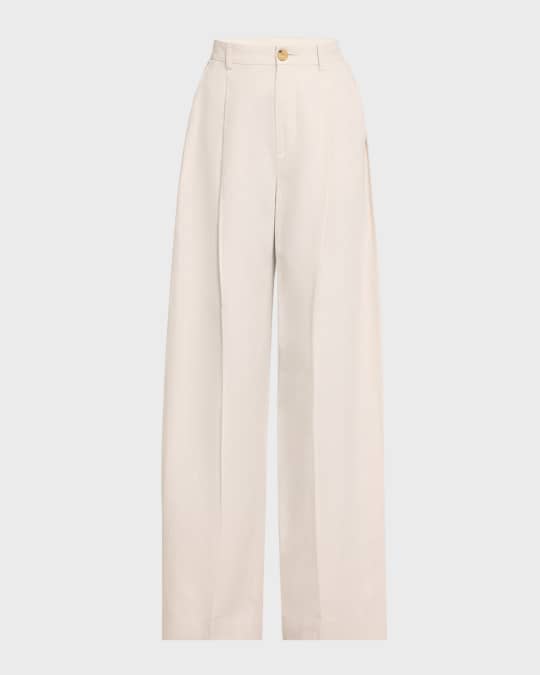 High-Waist Tailored Wide-Leg Pants