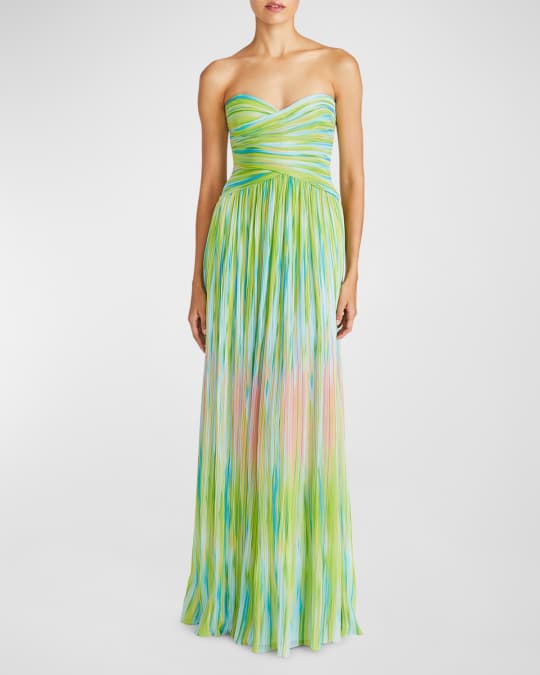 sachin and babi light blue dress Light Yellow Formal Evening Dress A-Line Sweetheart Chiffon Maxi Dress –  chiclody main image 0