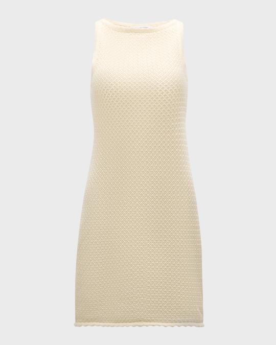 sofia richie crochet dress Solid and Striped x Sofia Richie Grainge The Lara Crochet Mini Dress