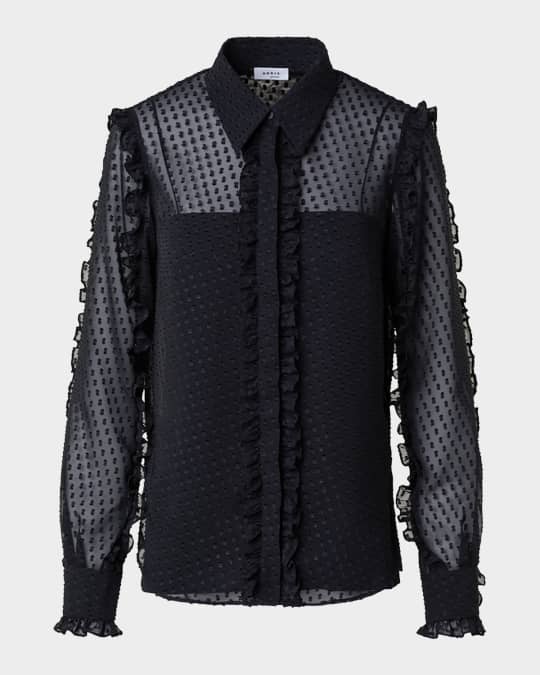 Fil Coupe Pin Dot Blouse