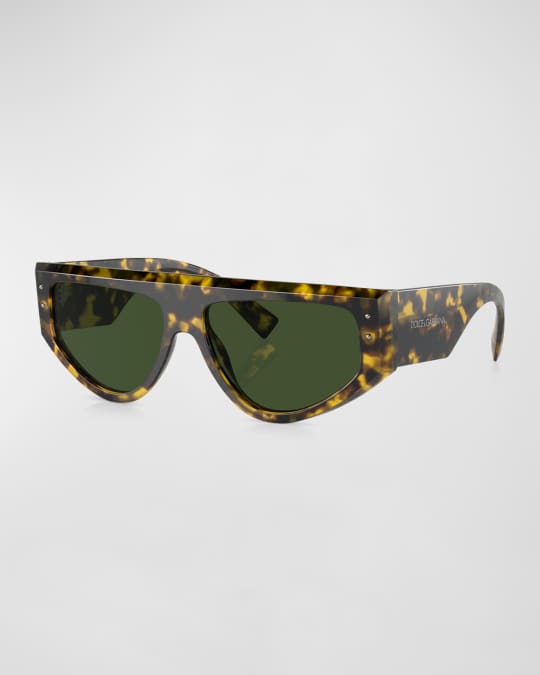 Dolce & Gabbana Red Lace Acetate Rectangle Shades Dg4231F Sunglasses main image 0