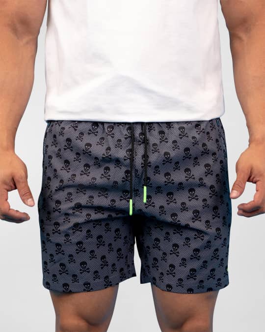 Skull and crossbones swim trunks store