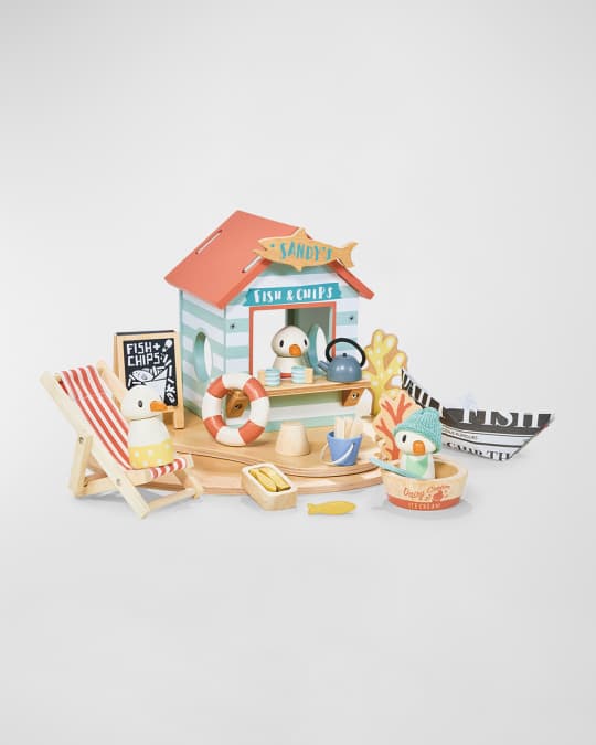 Tender Leaf Toys Sandys Beach Hut Toy Set | Neiman Marcus