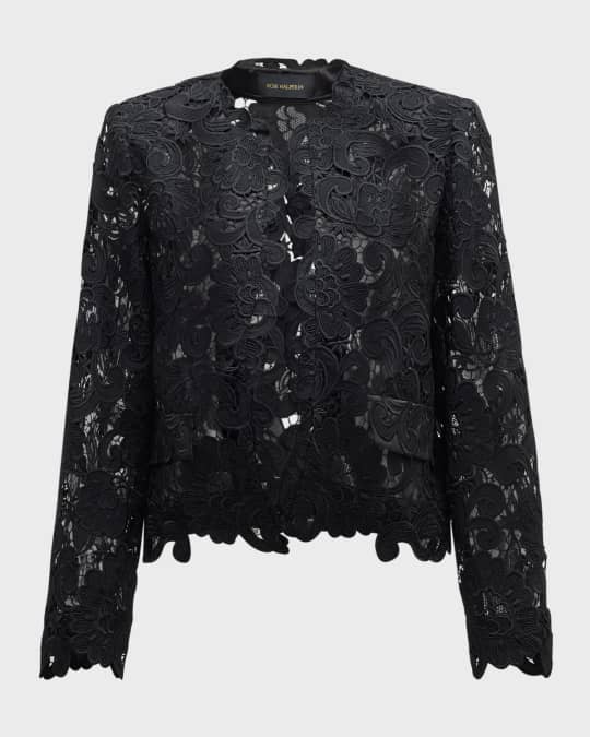 Kobi Halperin Kaya Open-Front Floral Lace Jacket | Neiman Marcus Kobi Halperin Kaya Open-Front Floral Lace Jacket | Neiman Marcus