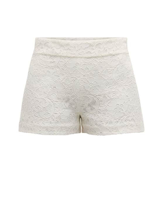 ALICE + OLIVIA Dunn Lace Shorts | Neiman Marcus